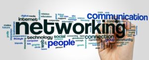 Networking word cloud concept